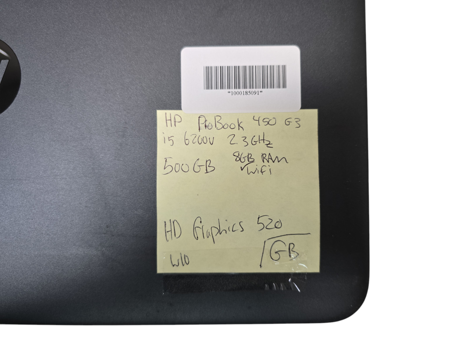 HP ProBook 450 G3 i5-6200U@2.3GHz 8GB Ram 500GB HDD Win 10 Tested