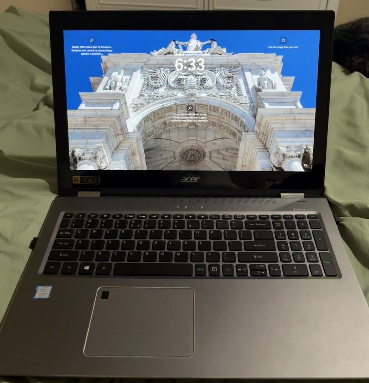 Acer Spin Series 15.6″ 8GB RAM Laptop Intel Core i5 8th Gen Windows Gray