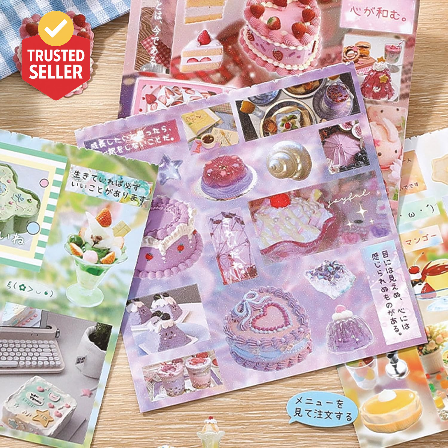 650+ Pcs Japanese Sticker Book- Aesthetic Cute Y2K Retro Sticker Book – Japanese