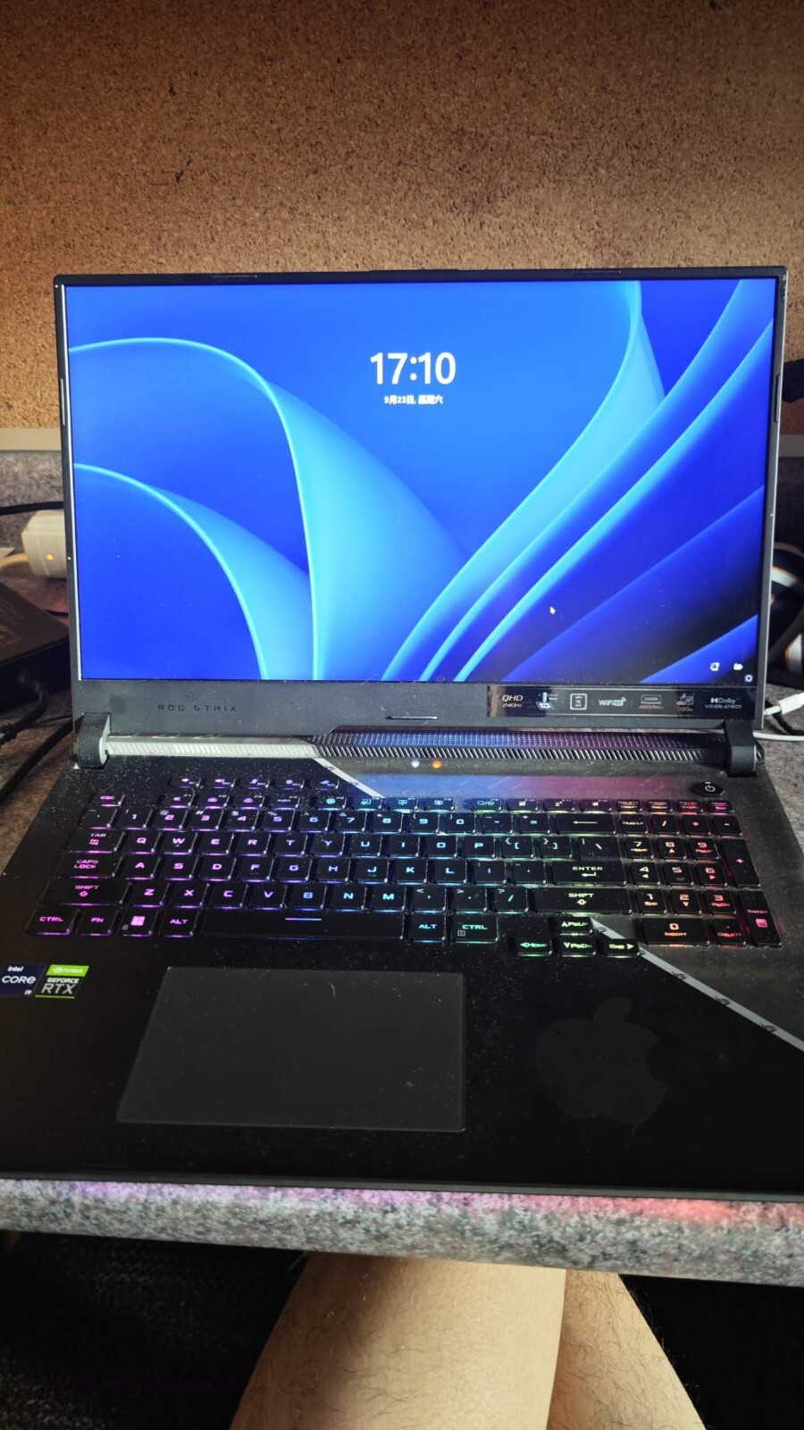 Rog Gaming laptop Strix Scar 17 G733Z i9 12900h 3070ti 16gb ddr5 1tb ssd