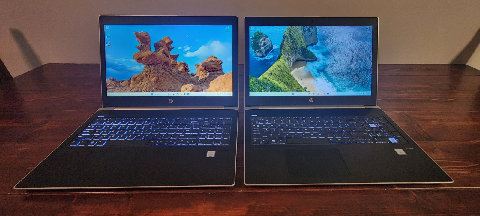 2 – HP ProBook 450 G5 Laptops with Intel Core i5-8250U, 8GB RAM, 256GB NVMe