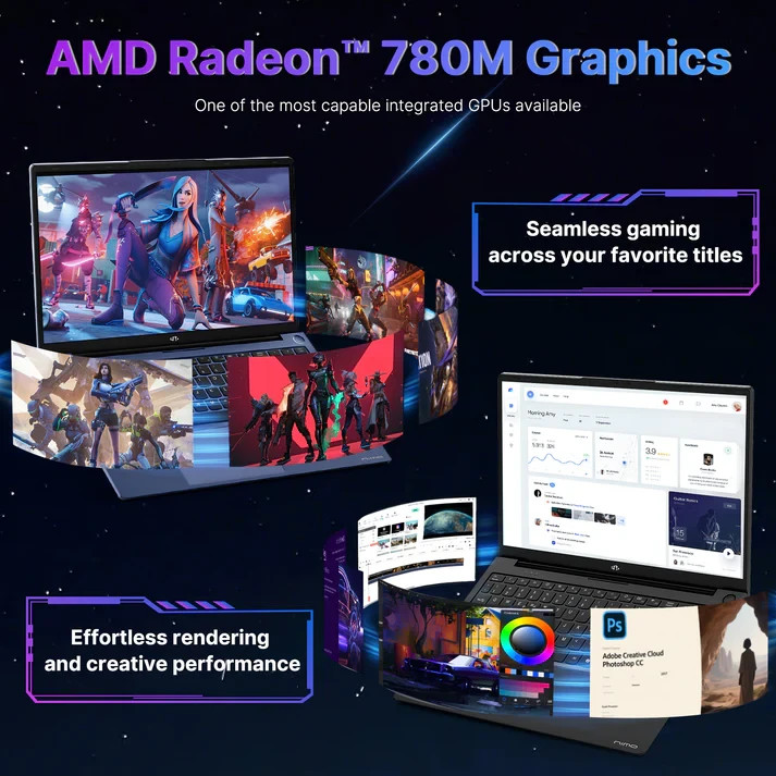 🚨LAST DAY! Nimo 17.3″ N175 Ryzen 9 8945HS FHD Laptop – ENDS 8/21/2025