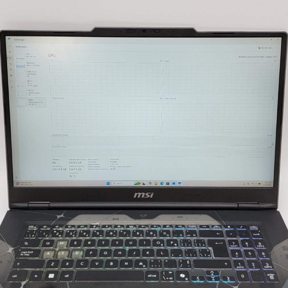 MSI Cyborg 17 MS-17U3 17.3″ Core i5 210h 3.5GHz 16GB RAM 1TB GeForce RTX 5060