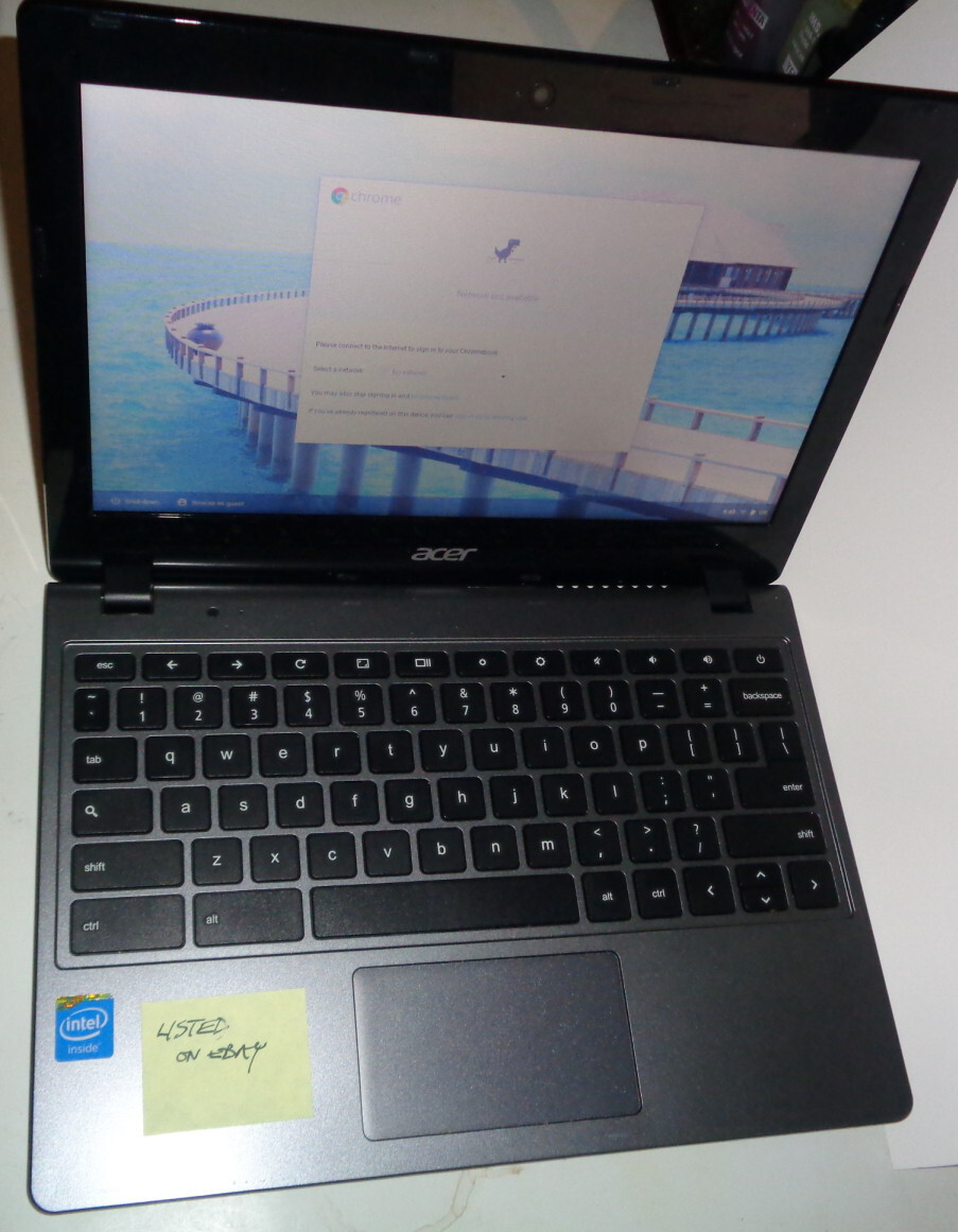 Compact Notebook Acer Chromebook C720 11.6″ Celeron 1.4GHz RAM 2GB SSD SPI 32GB