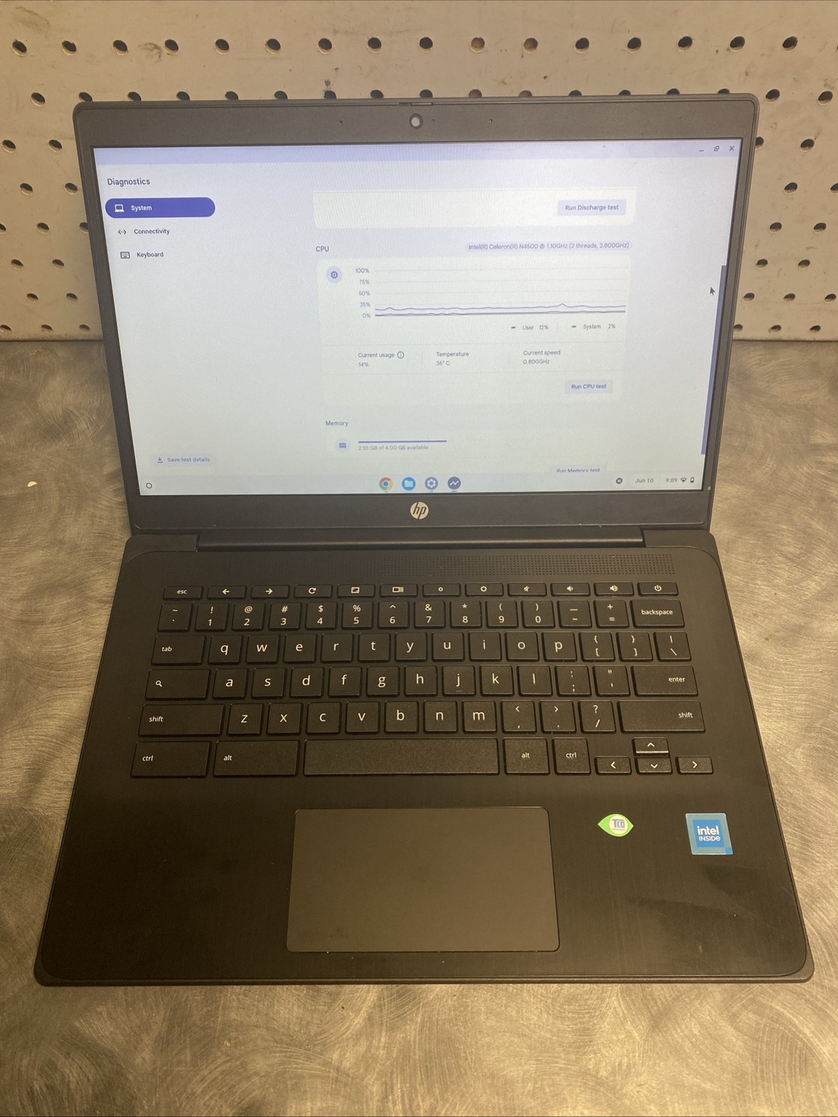 HP Chromebook 14 G7 Intel Celeron N4500 1.10ghz 4gb Ram