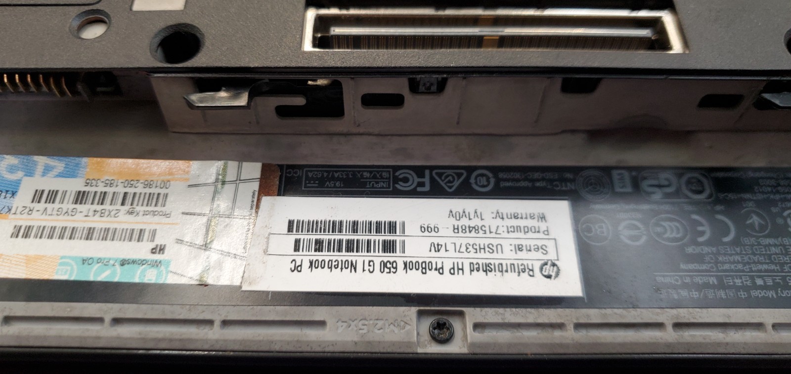 Lot 6 ProBook 650 G1 Laptop 4th Gen No Bat/RAM/SSD/Charger/BAT Bad LCD Powers Up