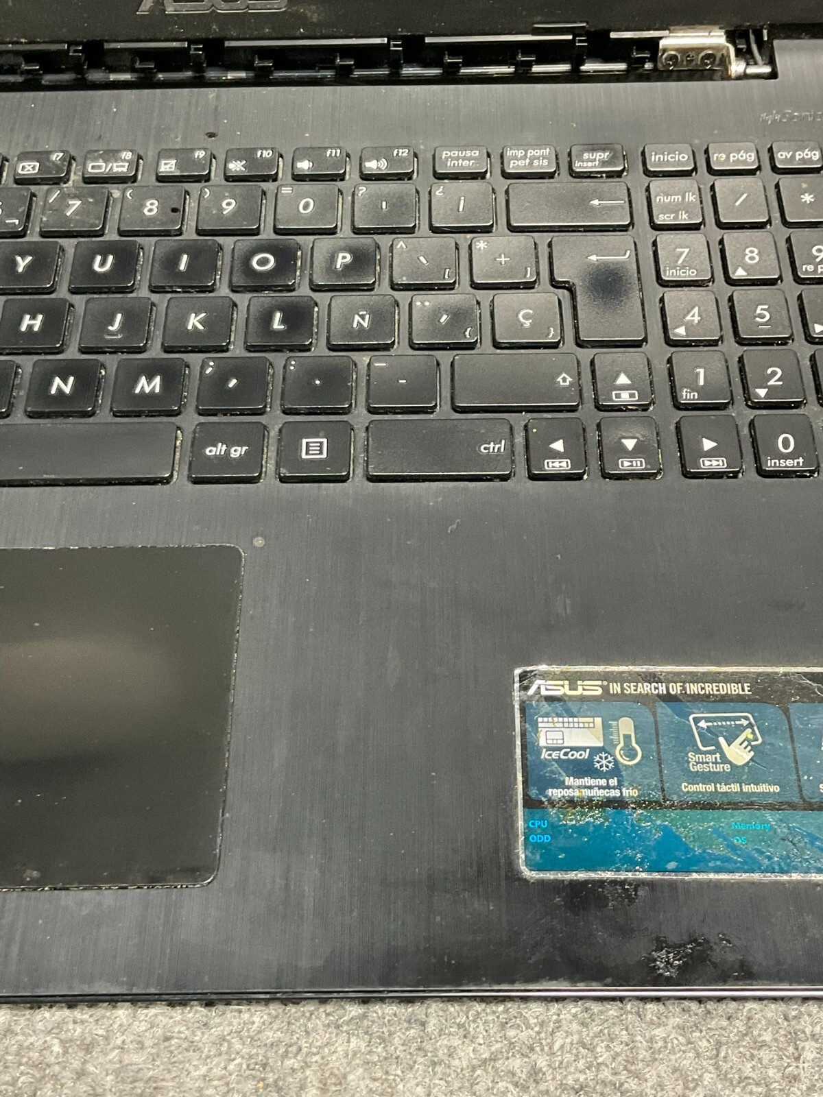 ASUS X553M Laptop Intel HDMI USB 3.0 Black For Parts Repair