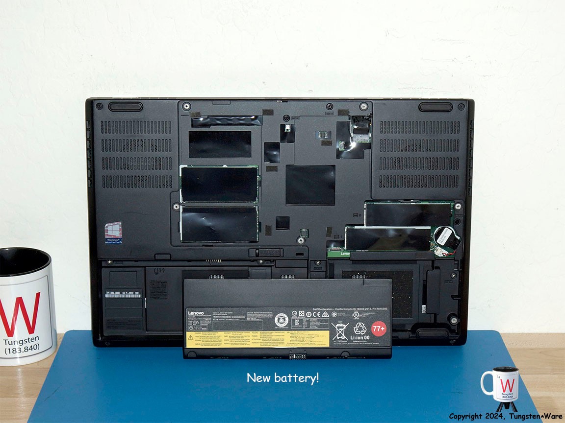 Lenovo ThinkPad P52 512GB M.2 SSD, i7-8th Gen, Quadro P1000 GPU, Battery Upgrade