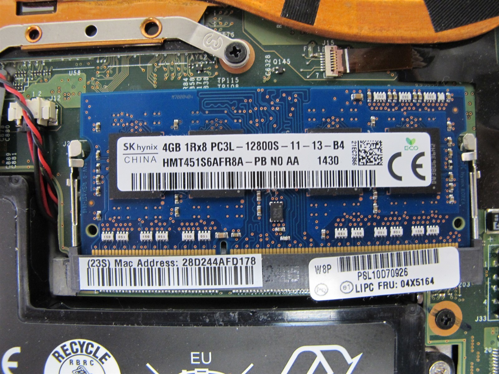 Lenovo ThinkPad X240 i5-4300U 1.90GHz 4GB RAM No HDD