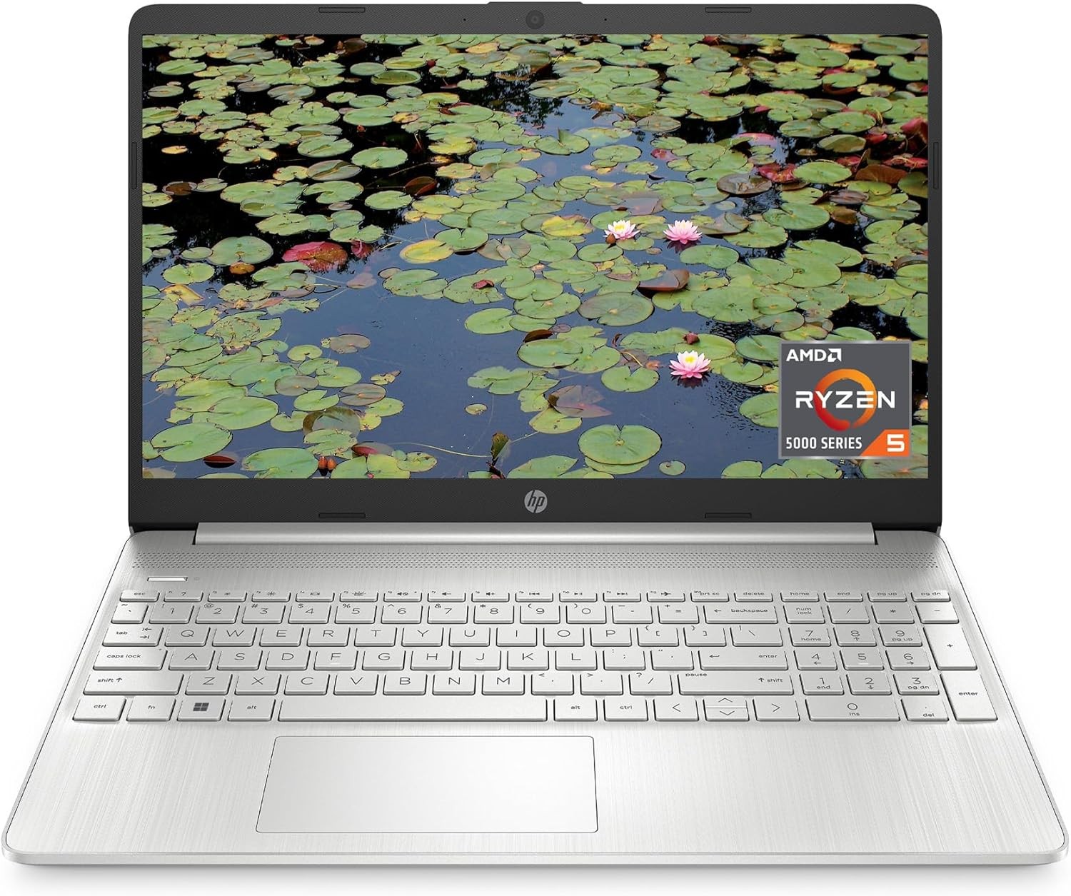HP 15″ HD Laptop AMD Ryzen 5 5500U, 8 GB RAM, 256 GB SSD, AMD Radeon Graphics