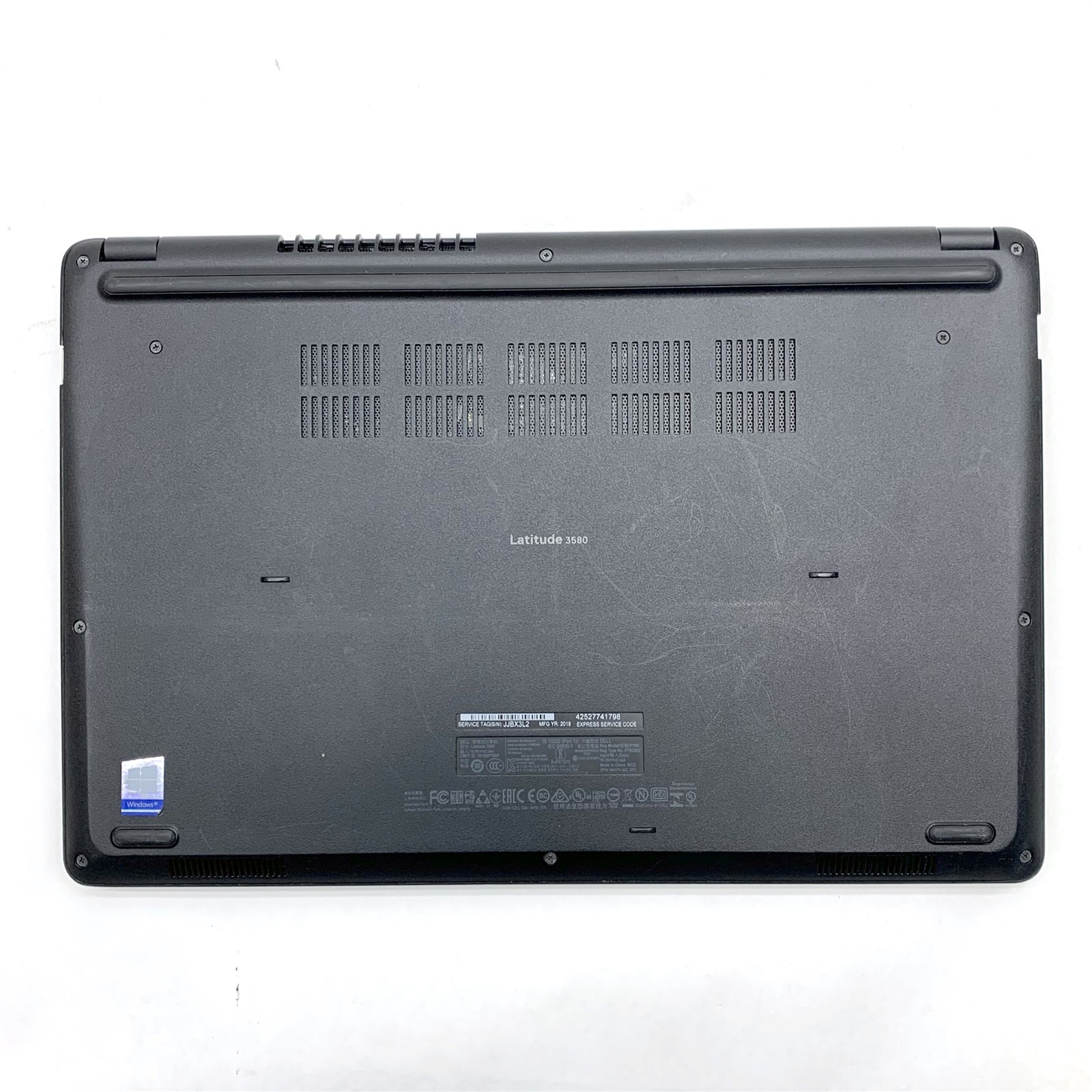 Dell Latitude 3580 15.6″ HD Intel i3-7100U 2.40 GHz 4GB DDR4 No Drive, AC, Fair