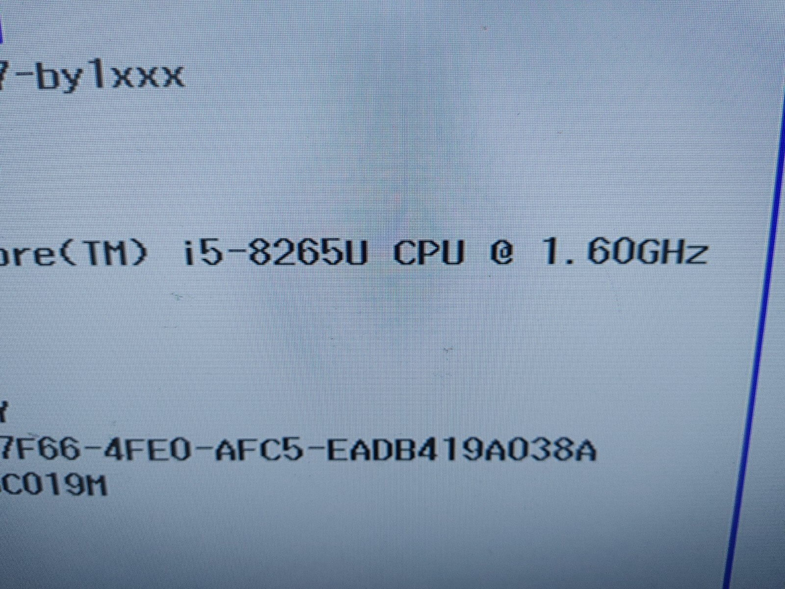 HP 17-by1xxx Core i5-8265U@ 1.60GHz, NO RAM ,NO HD( Selling Motherboard)