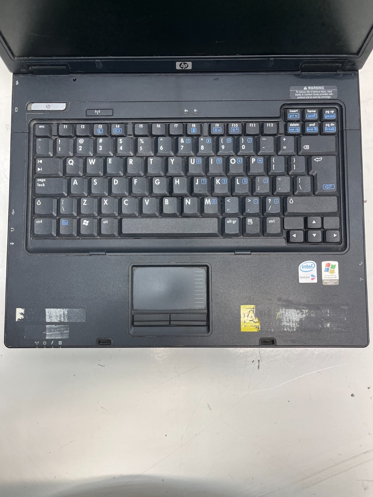HP HSTNN-I05C Intel Centrino NO RAM NO HDD NO BAT – FOR PARTS