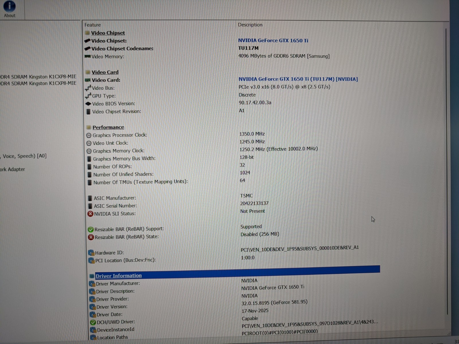 Dell XPS 15 9500 – Core i9-10885H | 32GB DDR4 | 1TB NVMe | GTX 1650 Ti 4GB | W11