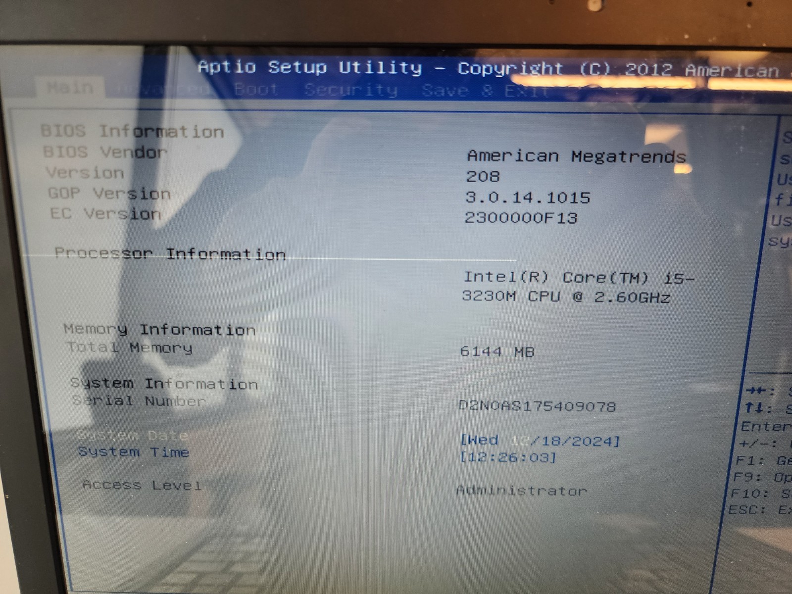 ASUS Q500A Laptop – Intel i5-3230M – 6GB RAM – No Hdd