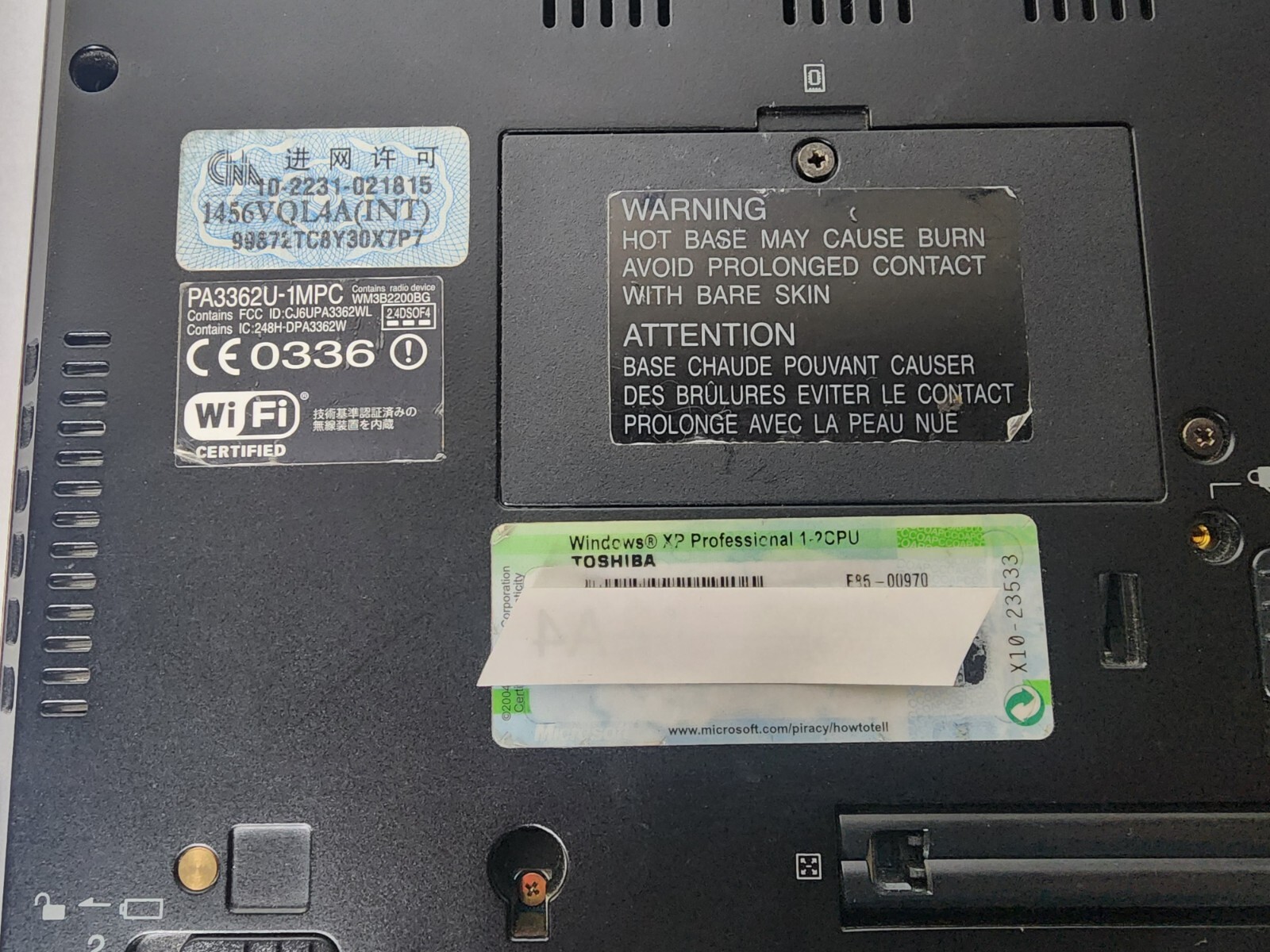 toshiba tecra m2v-s310 250mb Ram 6gb Hdd Intel Centrino