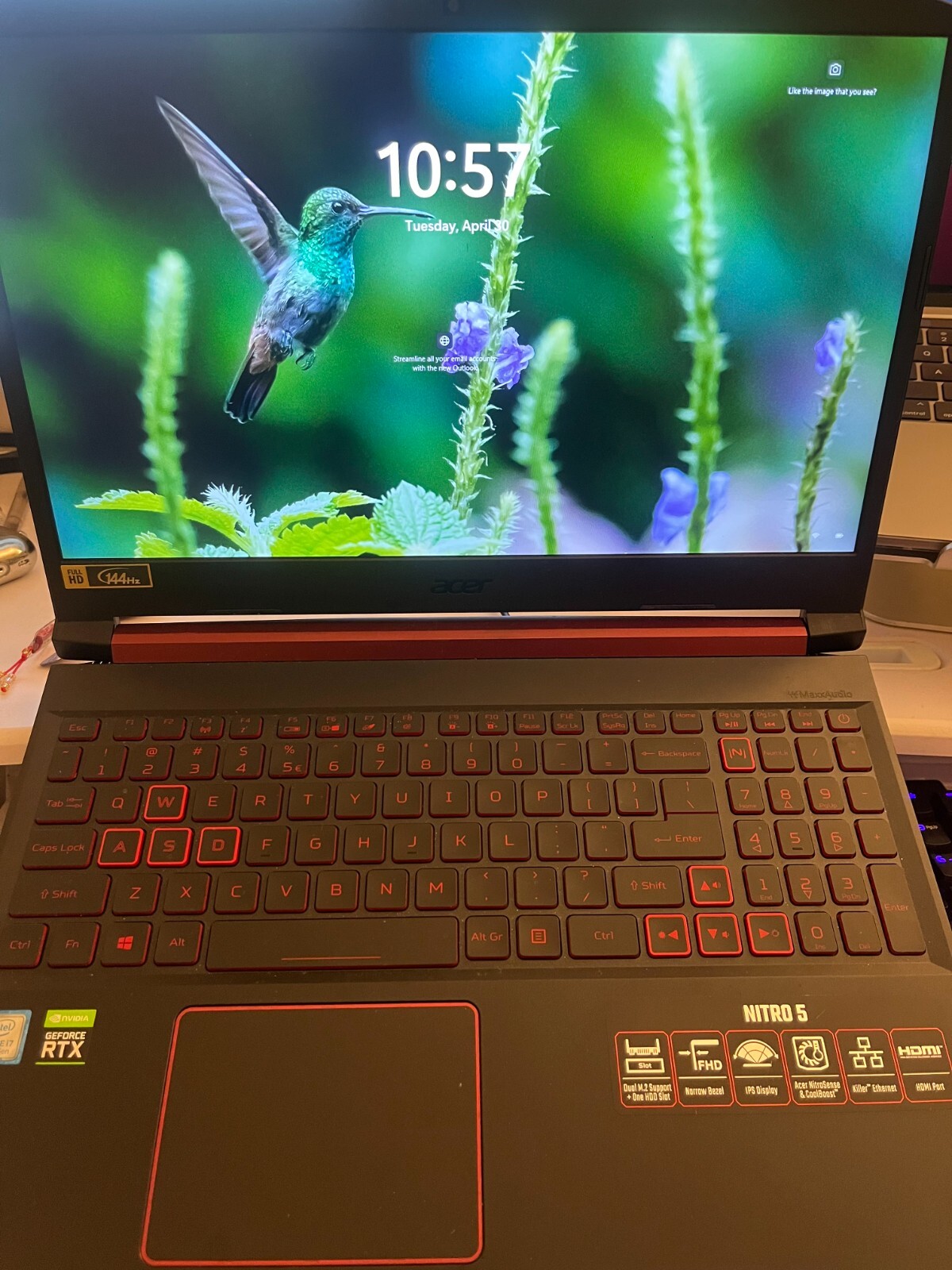 Acer Nitro 5 AN515-54-70KK 15.6 inch (1TB, Intel Core i7 9th Gen., 2.60GHz,…