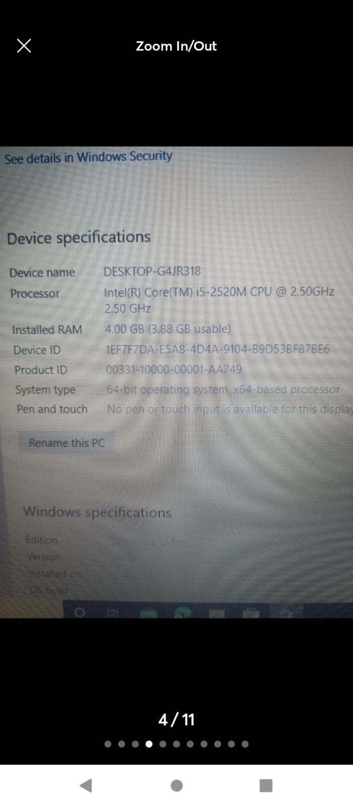 Dell Latitude 14″ i5-2520M 2.50GHz 4GB 297GB HDD Win 10 Pro Black