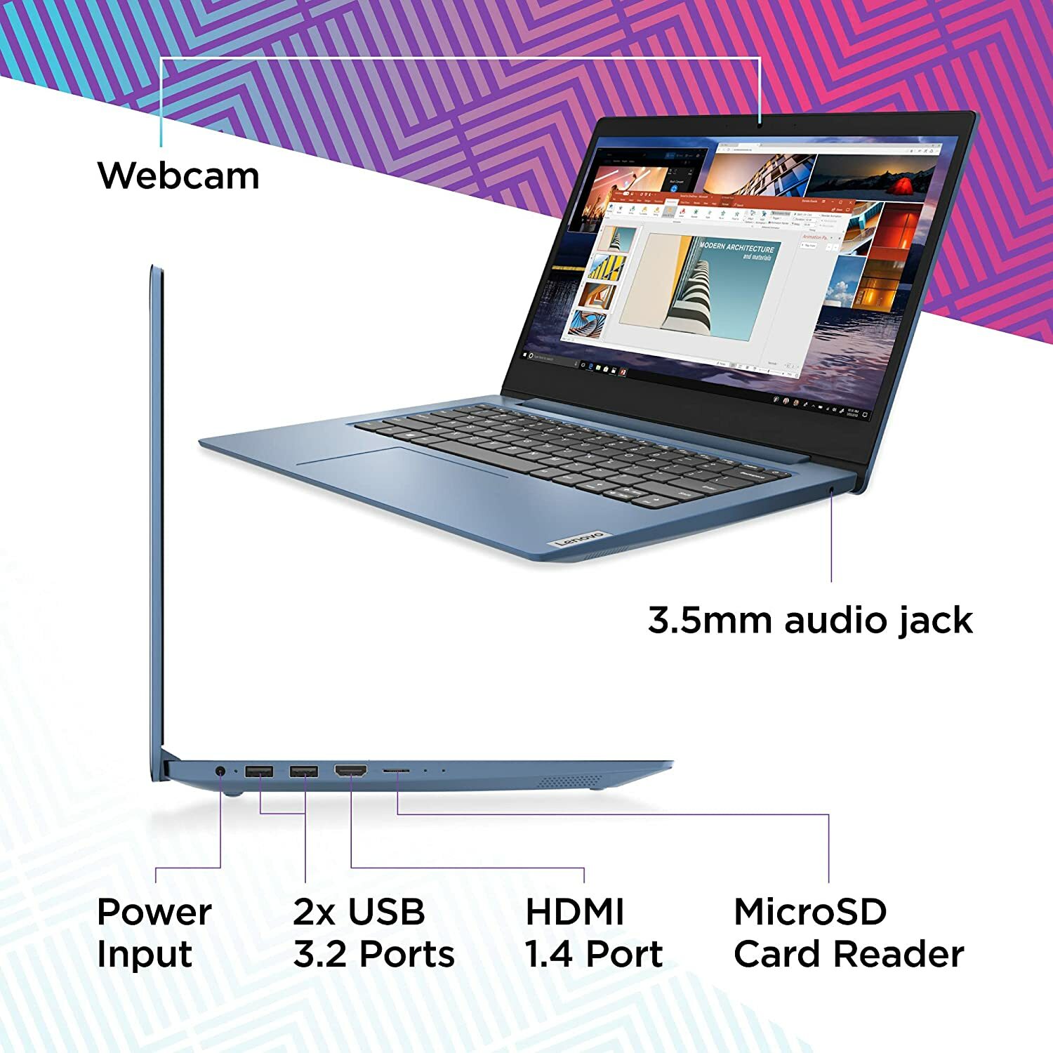 Laptop, 14.0″ HD (1366×768) Display, Intel Celeron N4020 Processor 4GB DDR4 RAM