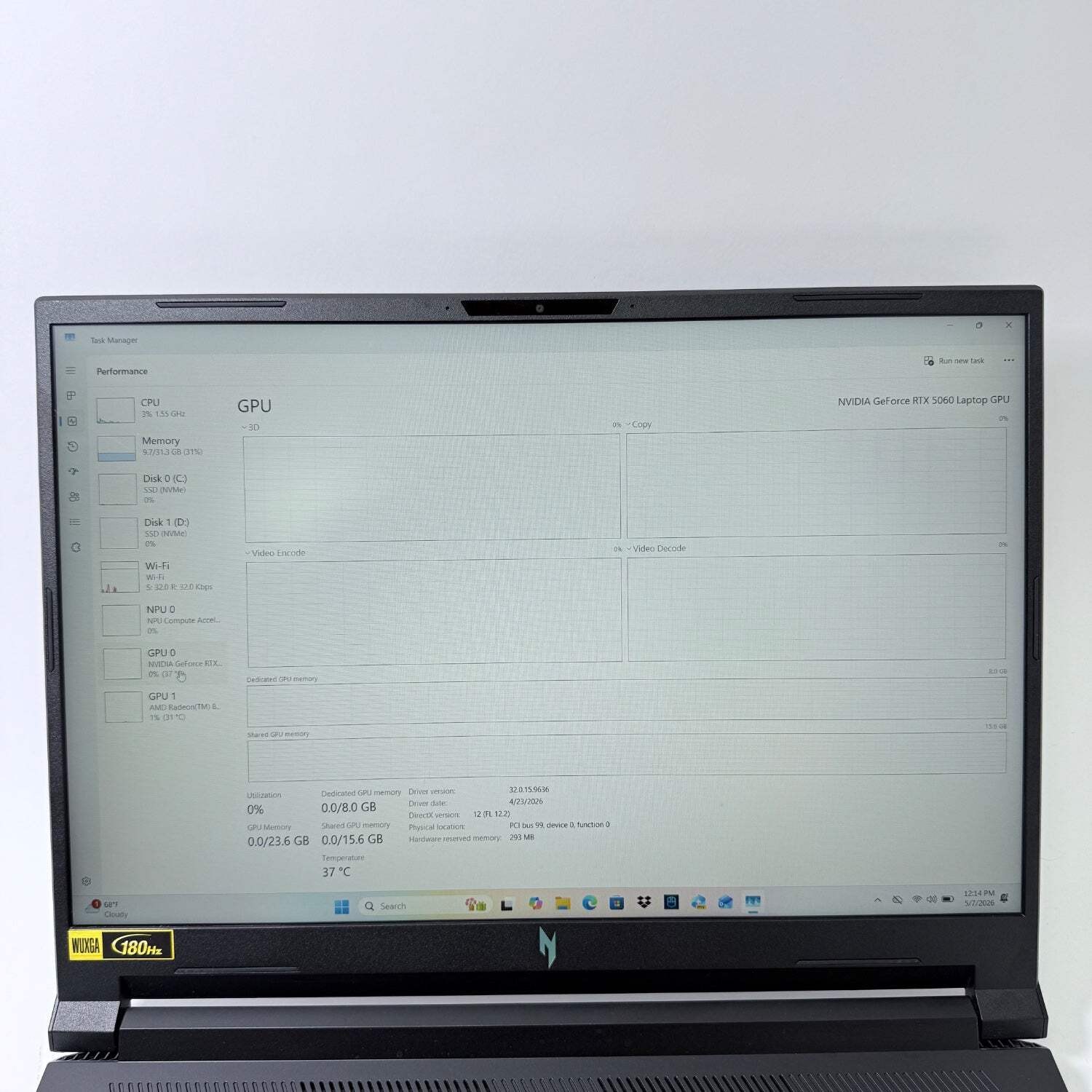 Acer Nitro V16 Ryzen AI 7 350 2.0GHz 32GB RAM 1TB SSD GeForce RTX 5060
