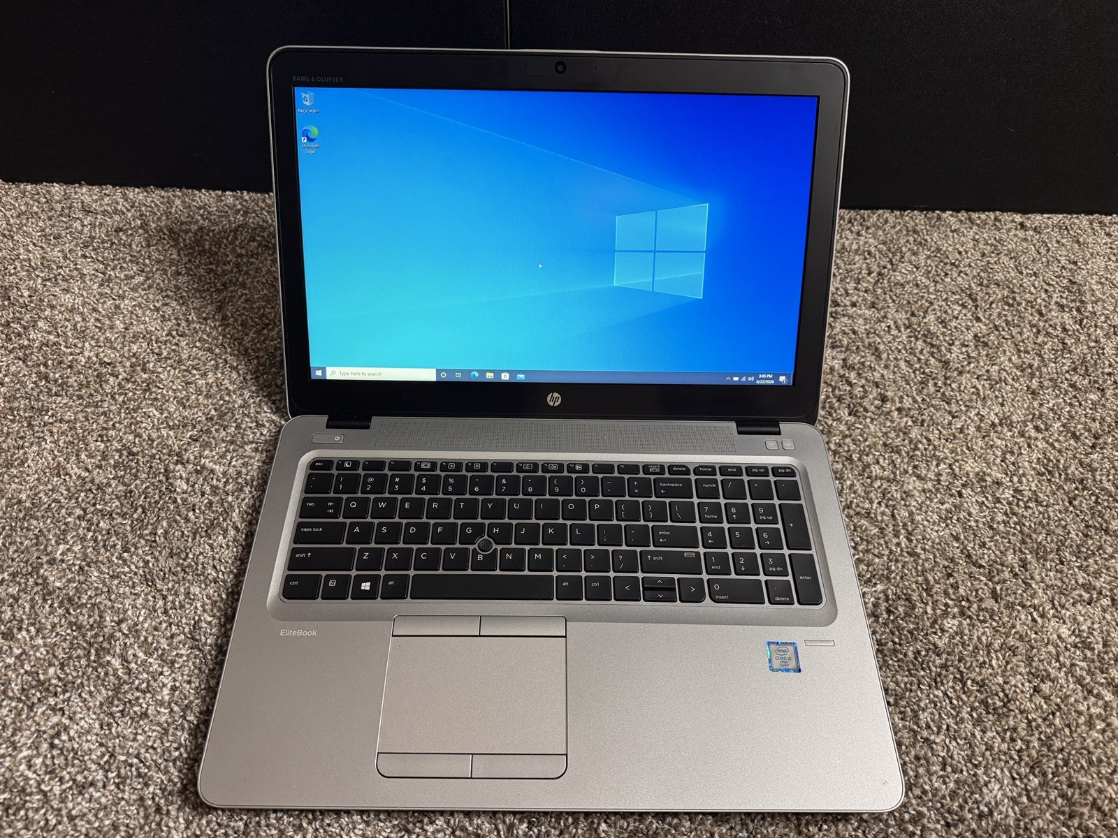 HP EliteBook 850 G3 i5-6300U 2.4GHz 16GB Ram 128GB SSD Laptop 15.6″