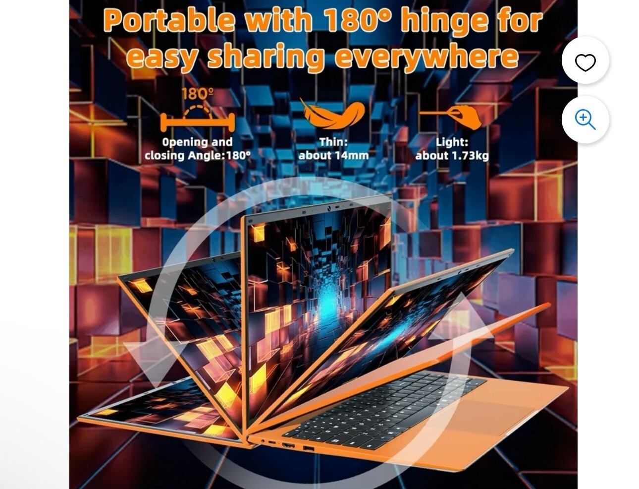 Naclud 15.6” Windows 11 Laptop 4GB DDR4 128GB ROM Computer, 4 Core Celeron N5095
