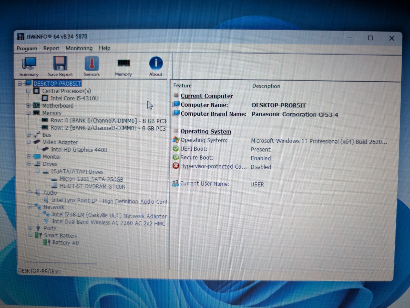 PANASONIC TOUGHBOOK CF 53 | i5-4310U 16GB RAM 256GB SSD | HD Backlit DVD Stylus