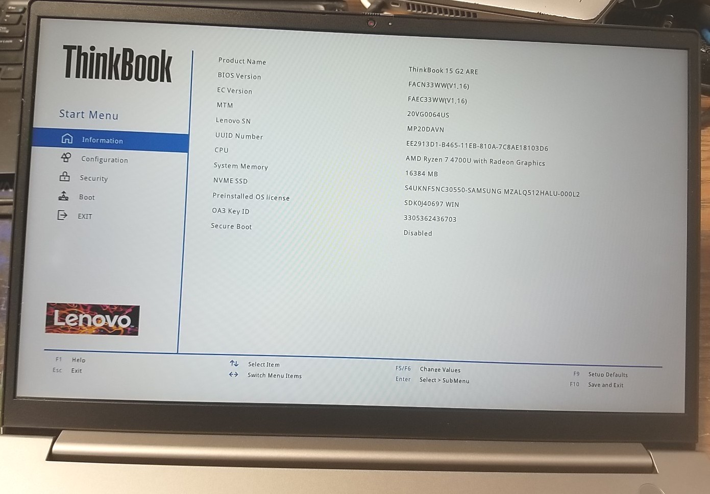 Lenovo ThinkBook 15 G2 15.6″ W/ Touch, Ryzen 7 4700U, 16GB, 512GB SSD Laptop