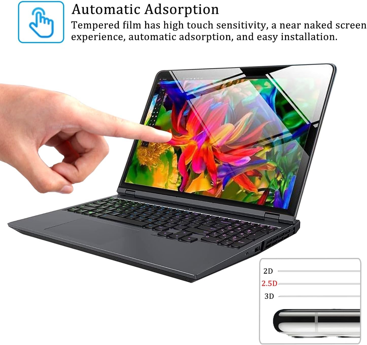 16 Inch Tempered Glass Screen Protector for Lenovo IdeaPad Pro 5 5i Laptop, 9H