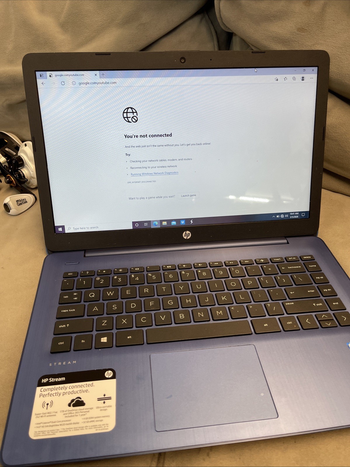 The HP Stream 14-cb161wm is a budget-friendly 14-inch laptop No Power Cord