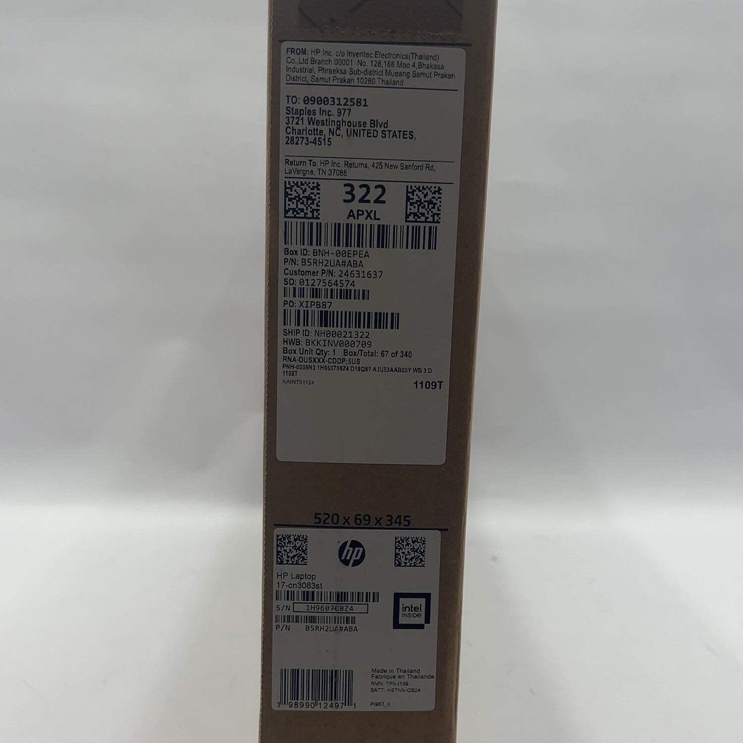 New HP Laptop 17-CN3083ST 17.3″ i3-N305 3.8GHz 8GB RAM 512GB SSD