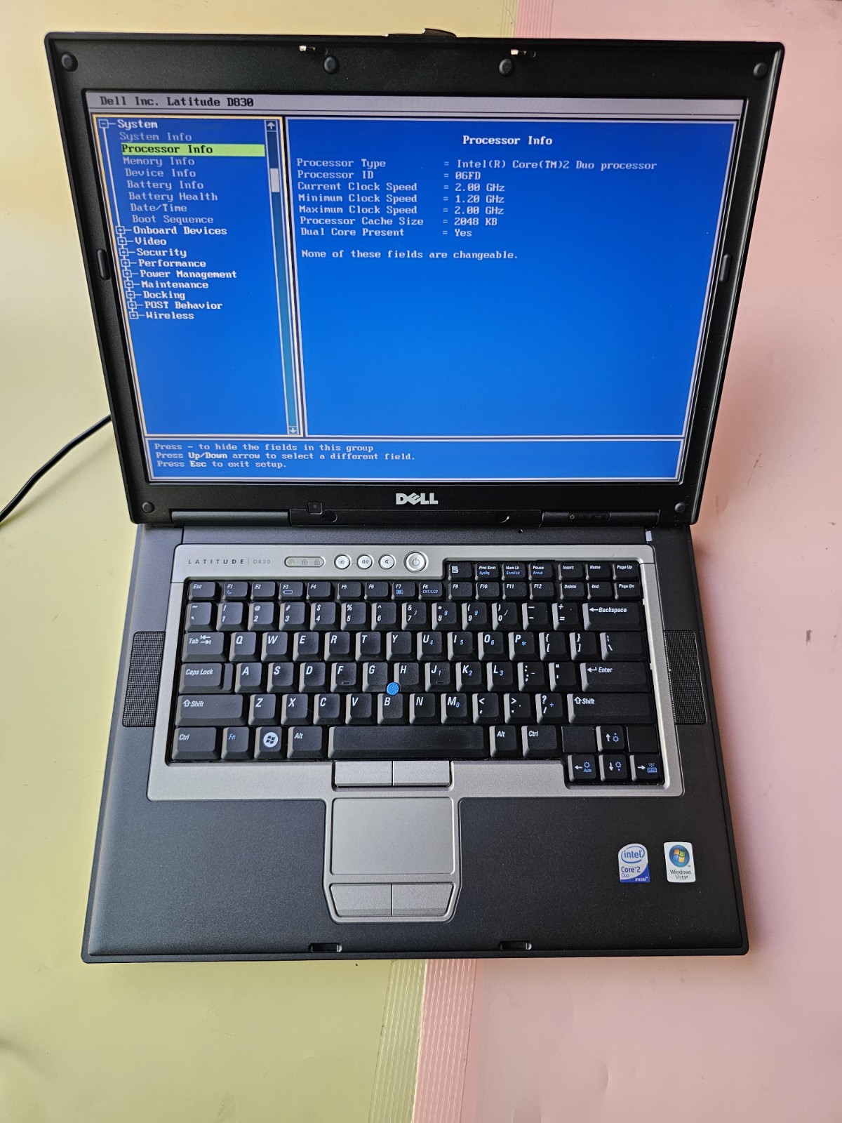 Dell Latitude D830 Core 2 DUO 3GB RAM 0GB SSD SERIAL COM PORT, PHONE PORT