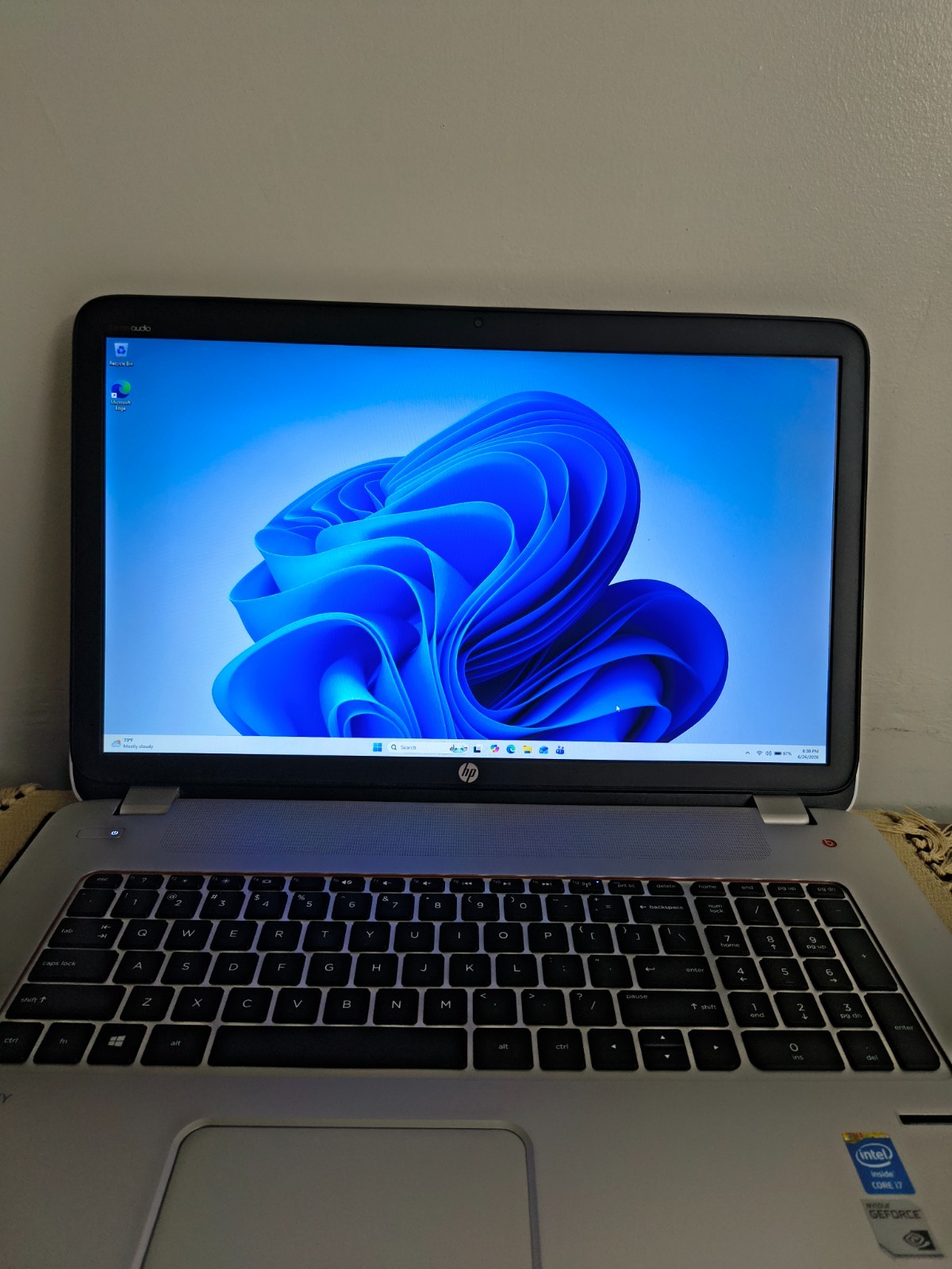 HP Envy 17 NtBk PC 17t-j100 Core i7-4702MQ@2.2GHz 8GB 240GBSSD Win11Hm New Batt