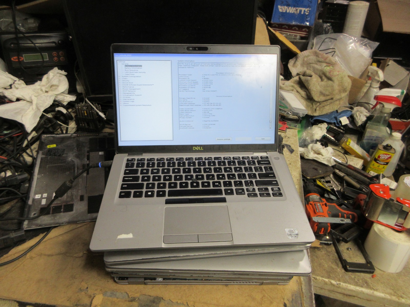 LOT OF 4 Dell Latitude 5410 14” i5-10310U 1.7GHZ PARTS / REBUILD