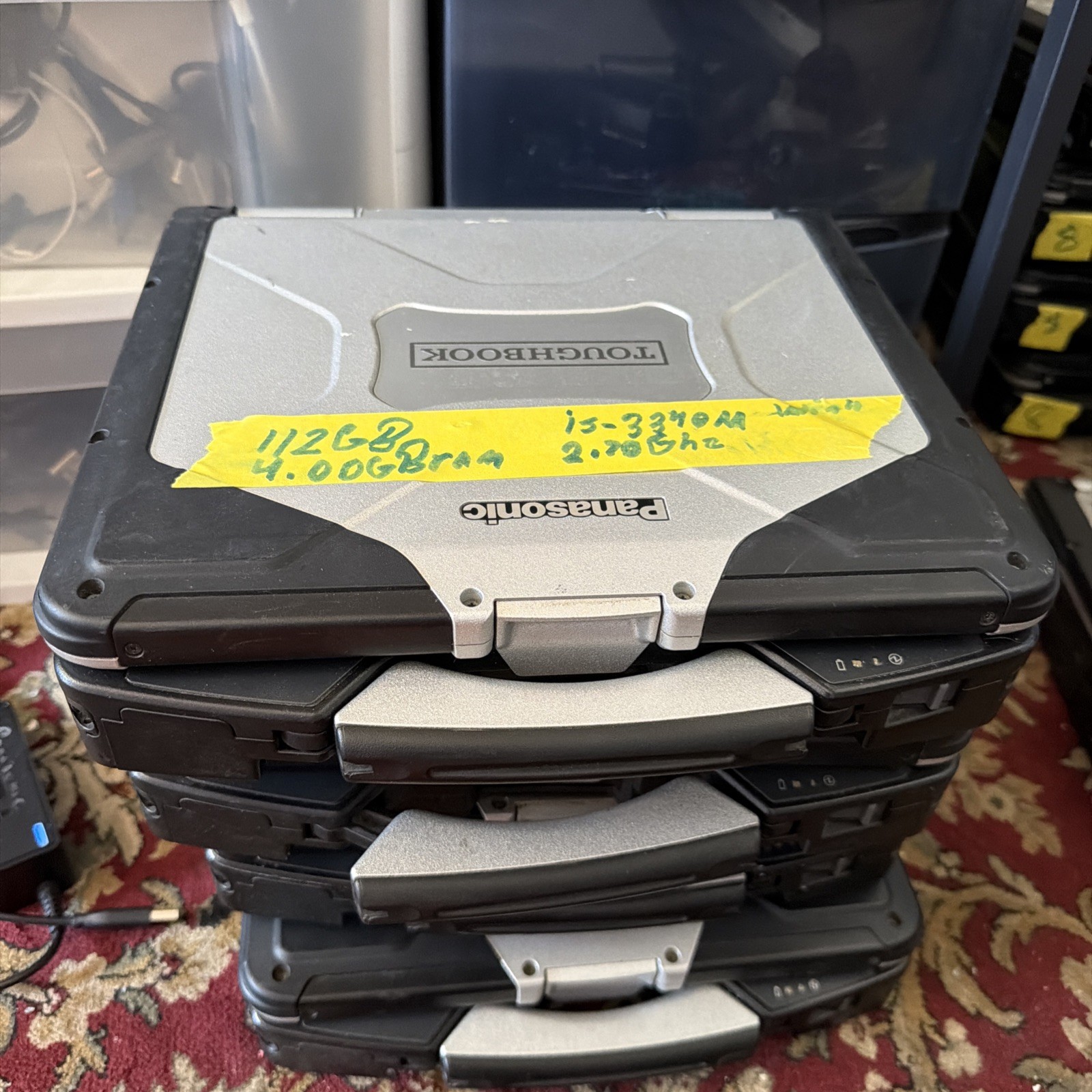 4 Panasonic CF-31 all 4 have windows 11 pro new batt hdd/ssd and ram included