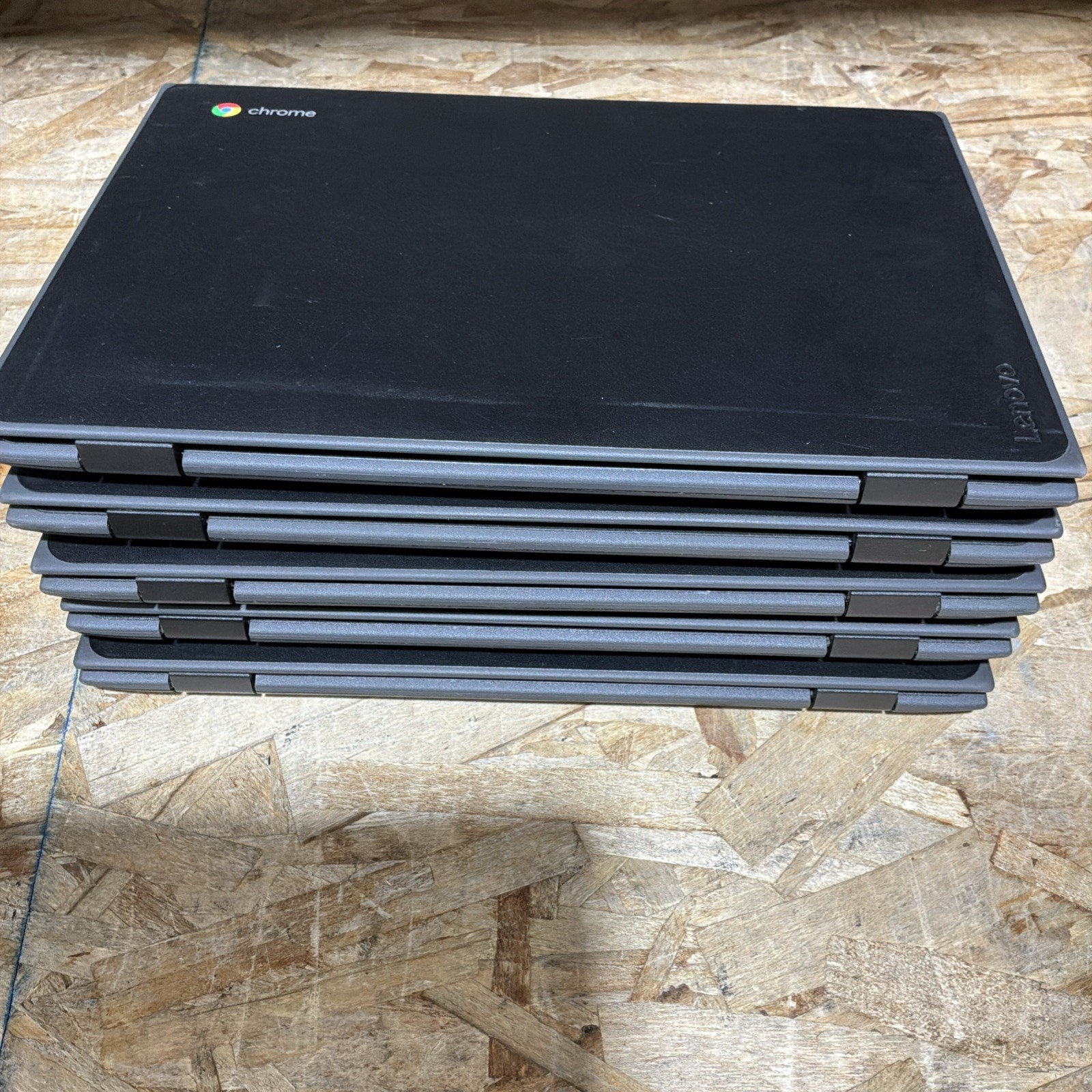 Lot Of 5! Lenovo Chromebook 100e 81ER 11.6″ Celeron N3350 4 GB RAM 16 GB eMMC