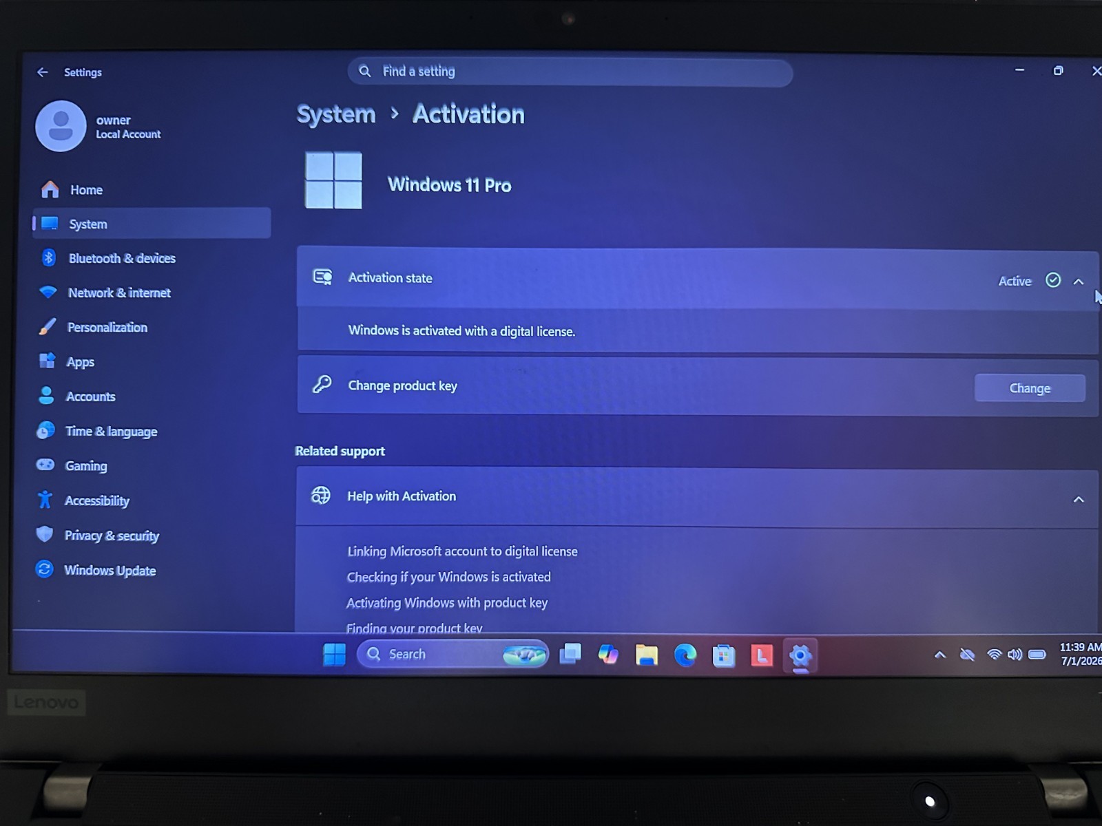 Lenovo ThinkPad T14 1st Gen 14″ 256GB SSD, i5 10th Gen 1.60GHz, 16GB RAM, Win 11