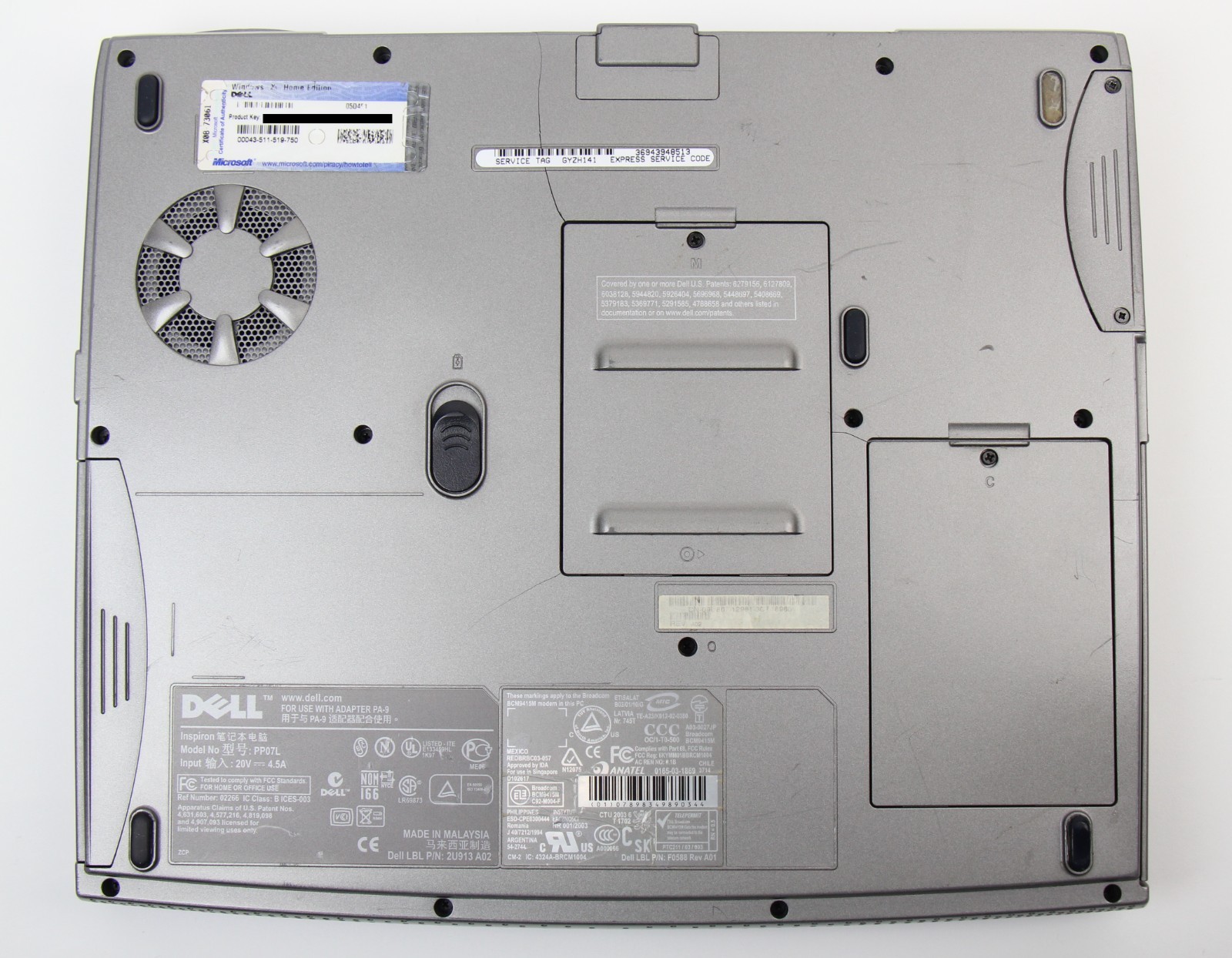Dell Inspiron 5100 Retro Gaming WinXP Laptop – 2.66GHz P4, 384MB RAM, ATI 7500