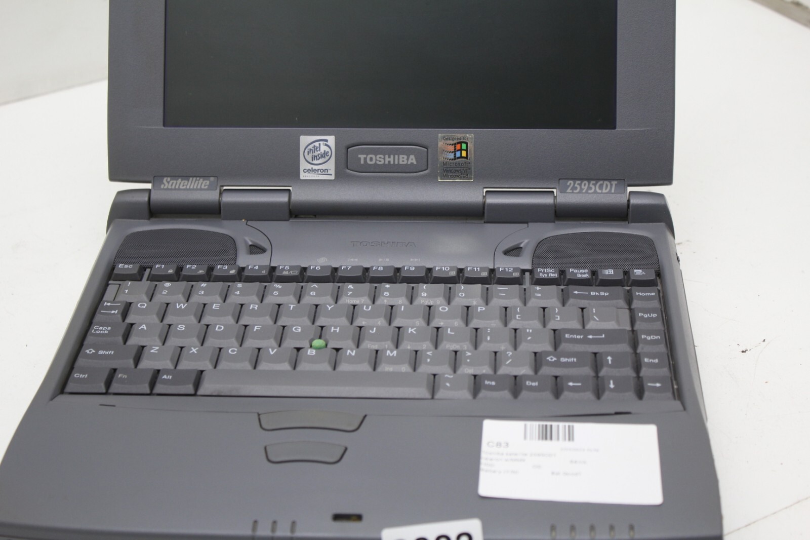 Toshiba Satellite 2595CDT Laptop Intel Celeron MMX 64MB Ram No HDD Bad Battery