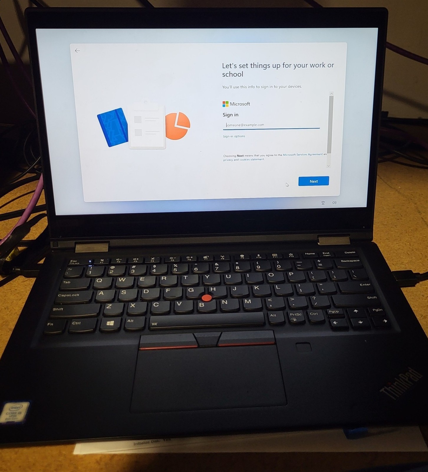 Scratched Glass Lenovo ThinkPad X390 Yoga Intel i5-8365U 1.6GHz 8GB 256GB SSD