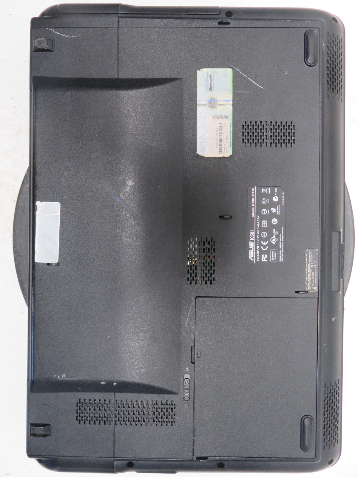 Asus K50I Intel Pentium Dual-Core T4200 2GHz 4 GB NO HDD No Batt