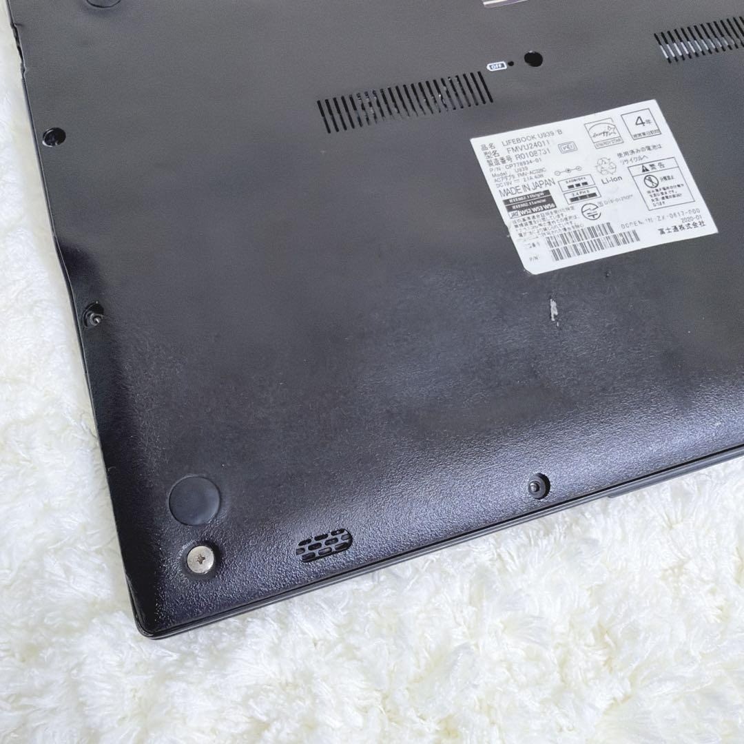FUJITSU LIFEBOOK U939/B i5-8365U 4GB No SSD BIOS OK For Parts Laptop