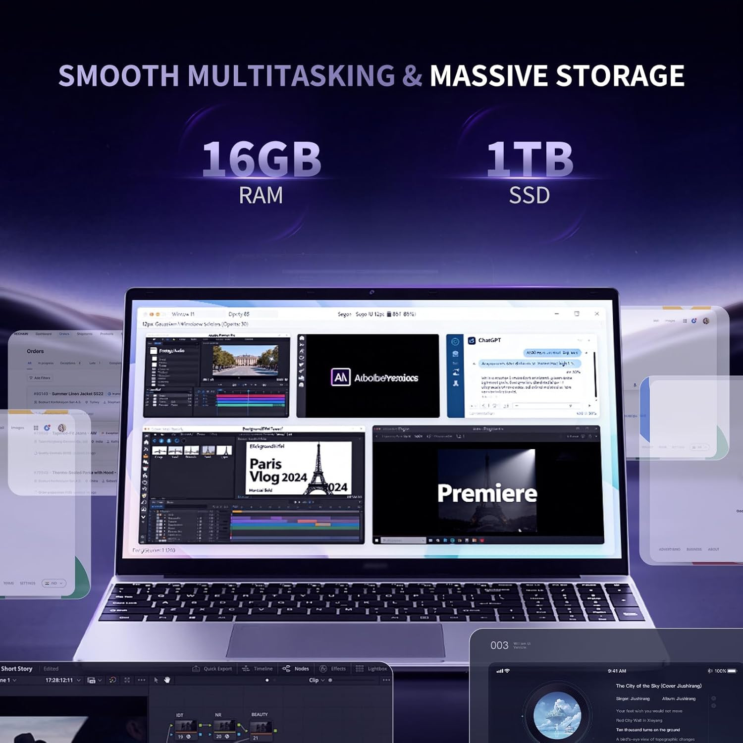 2026 15.6″ Traditional Laptop Computer, Core i7 7600U 3.9GHz, 16GB RAM 1TB SSD,