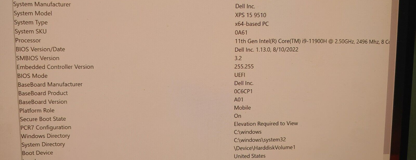 Dell XPS 9510 15.6″ 512GB SSD, i9-11900H, 32GB DDR4 RTX 3050 Ti 4K UHD Win10 Pro