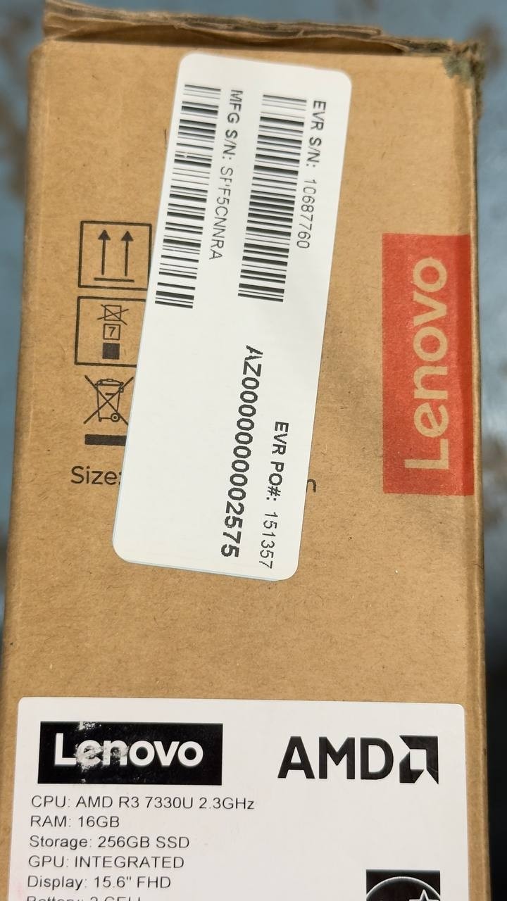 Lenovo V15 G4 15.6″ FHD Laptop Ryzen 3 7330U 16GB/256GB Win11H (AS IS) 83CR001UU
