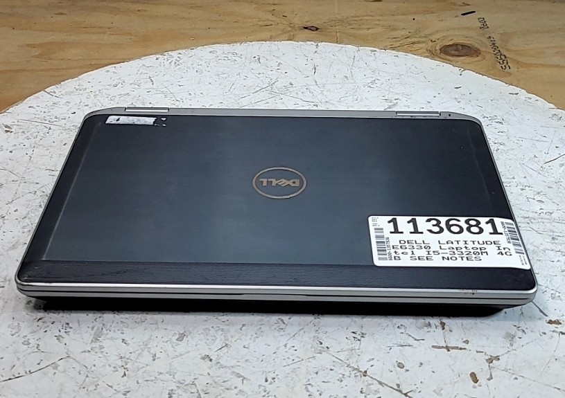 DELL LATITUDE E6330 Laptop Intel I5-3320M 4GB SEE NOTES