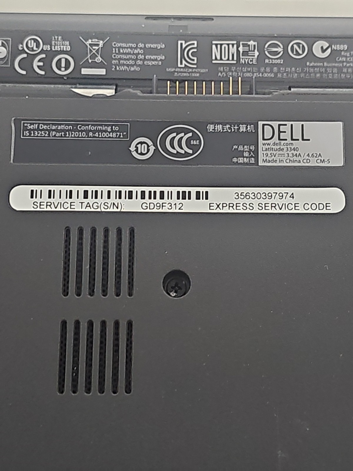 Dell LATITUDE 3340 WITH 4GB RAM AND 500GB HARD DRIVE. PLEASE READ
