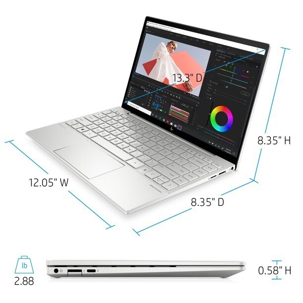 HP Envy 13.3″ Laptop Intel Core i5-1135G7, 8GB RAM, 256GB SSD, Win10 13-ba1047wm