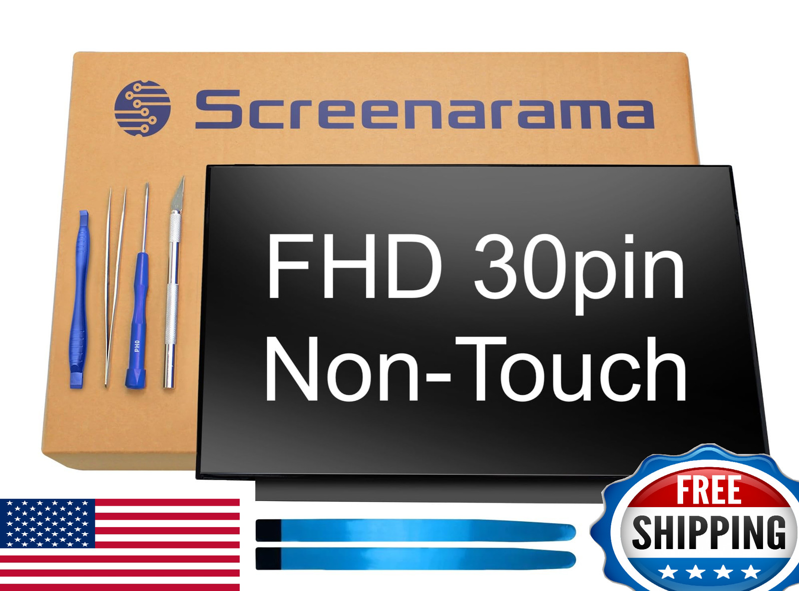 SCREENARAMA New Screen Replacement for HP 14-DQ1043CL 1V782UA, FHD 1920×1080, IP