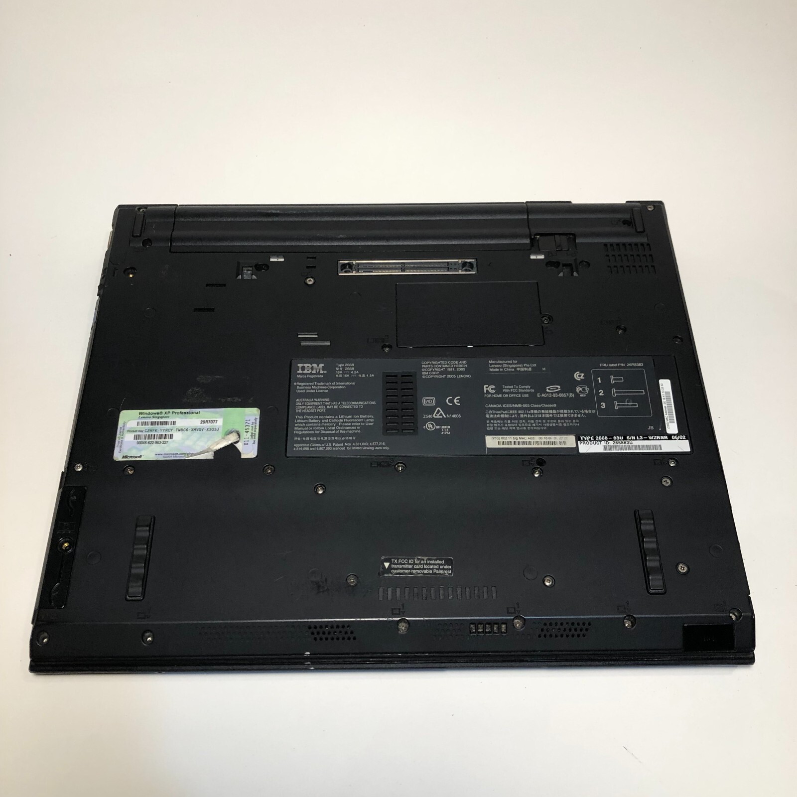 IBM Thinkpad Type 2668 Laptop SOLD AS IS (System Error)